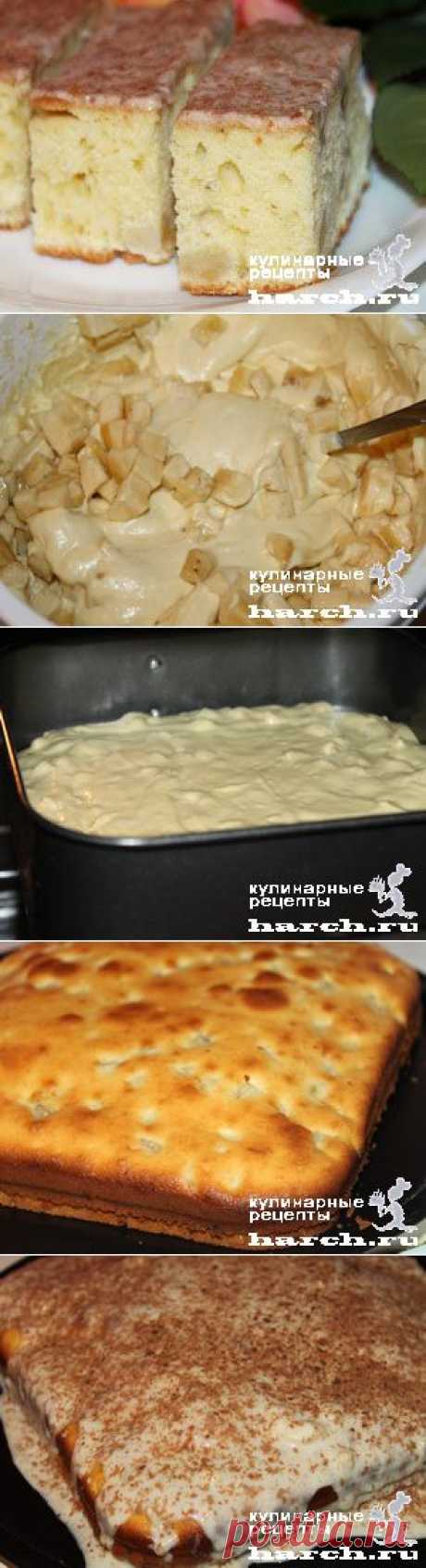 Банановый пирог со сметанным кремом | Харч.ру - рецепты для любителей вкусно поесть