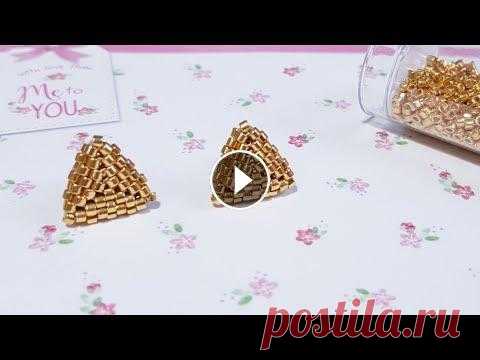 ЗОЛОТЫЕ СЕРЬГИ ИЗ БИСЕРА / МАСТЕР КЛАСС / БИСЕРОПЛЕТЕНИЕ ДЛЯ НАЧИНАЮЩИХ / nbeads.com ✩Благодарю за Like и Подписку на мой канал!✩ ВКонтакте - магазин - ✩Для коммерческих запросов: irinani1301@yandex.ru✩...