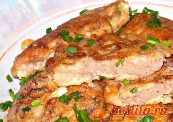 Нежная куриная печенка в сметанно-чесночно кляре 

Ингредиенты: 

Печень куриная -500 г 
Показать полностью…