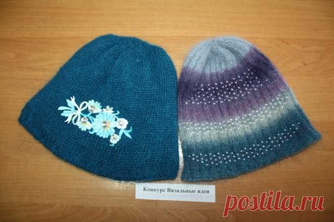 Маленькие шапочки с декором