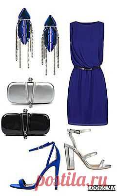 Комплект для выпускного с необычными массивными серьгами-жуками.