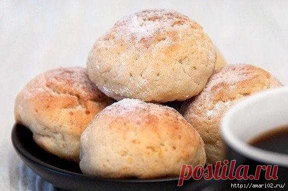 Низкокалорийное творожно-овсяное печенье с бананом.