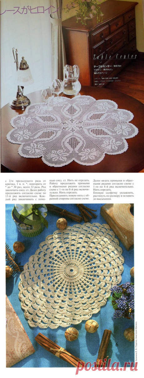 Салфетки из журналов_крючком_красотища!!!