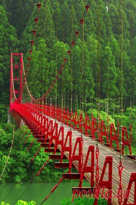 Red Bridge,Zao Bridge, Aridagawa, Wakayama, Japan… | Pinterest • Всемирный каталог идей