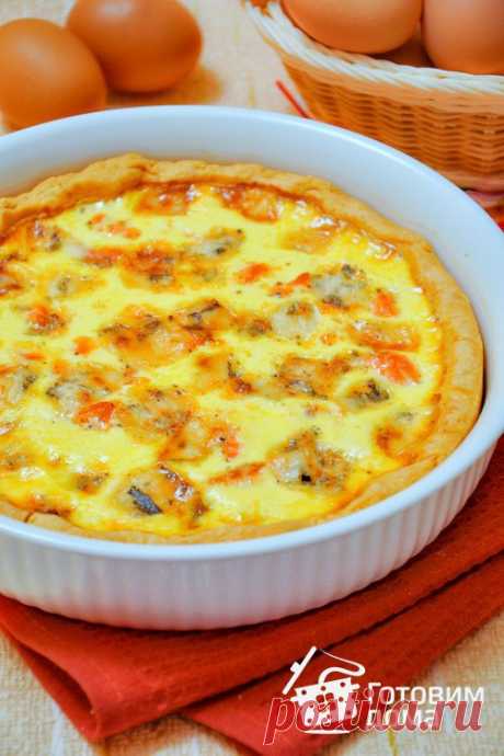 Пирог с лососем и сыром (киш лорен) - пошаговый рецепт с фото на Готовим дома