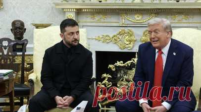 Трамп пошутил, что попробует, как Зеленский, отменить выборы через три года. Президент США Дональд Трамп на встрече с Владимиром Зеленским в Белом доме пошутил, что может через три с половиной года попробовать, как он, отменить президентские выборы из-за военного конфликта. Читать далее