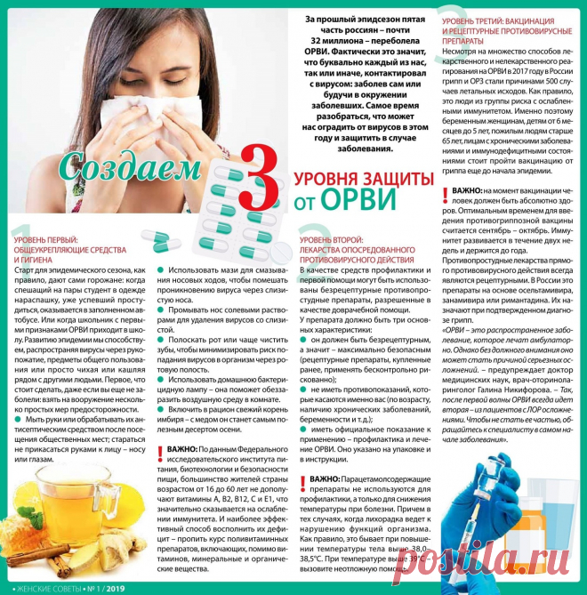 Создаем три уровня защиты от ОРВИ