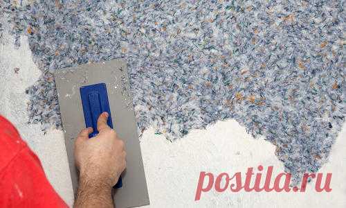 Жидкие обои своими руками