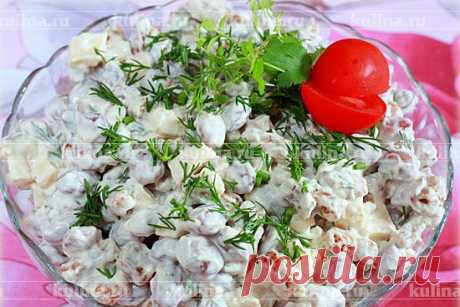 Салат с фасолью и сухариками – рецепт приготовления с фото от Kulina.Ru