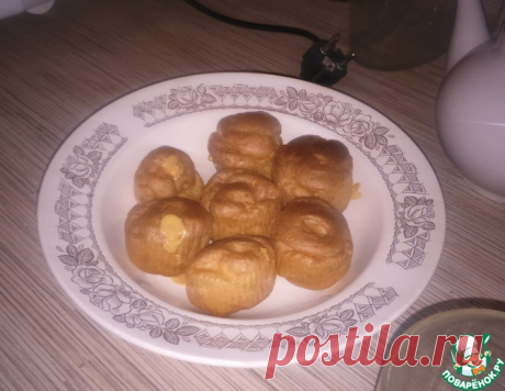 Профитроли в кекснице – кулинарный рецепт