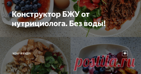 Конструктор БЖУ от нутрициолога. Без воды! Статья автора «Хочу и Буду!» в Дзене ✍: Друзья, очень быстрый практикум для самых занятых! Выстраиваем БЖУ для снижения веса! Без воды и лишней демагогии!