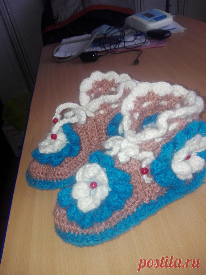 Тапочки крючком