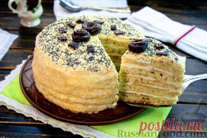 Рецепт: Творожный торт на сковороде на RussianFood.com