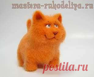 Мастера рукоделия - рукоделие для дома. Бесплатные мастер-классы, фото и видео уроки - Мастер-класс по валянию: Котенок Мандаринчик