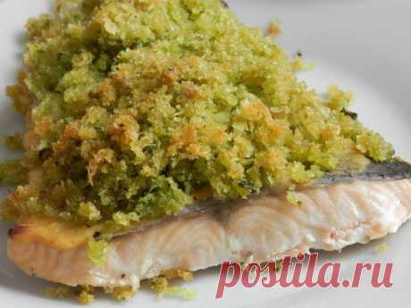 Красная рыба под хлебной корочкой. Невероятно сочное блюдо - Вкусные рецепты