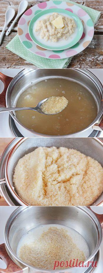 Каша пшеничная как в детском саду / Меню недели