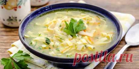 (+1) Суп с домашней лапшой на курином бульоне : Супы : Кулинария : Subscribe.Ru