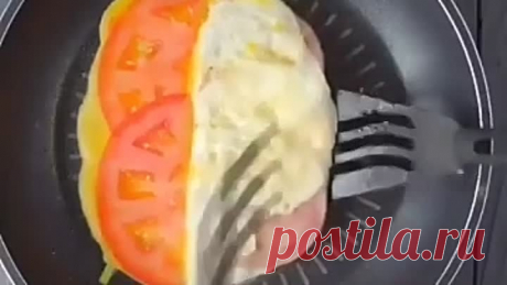 Слоеная яичница ( рецепт )
