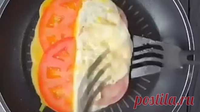 Слоеная яичница ( рецепт )