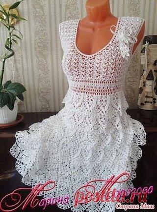 КРАСИВОЕ ПЛАТЬЕ КРЮЧКОМ