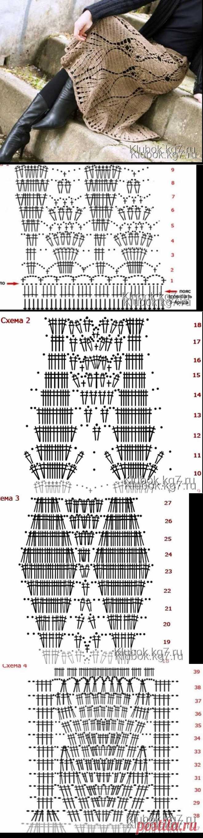 Вязаная юбка. Неизбитый вариант | Клубок