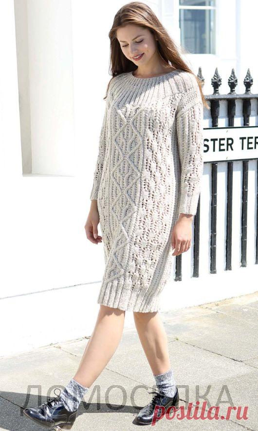 Вязаное платье туника | ДОМОСЕДКА