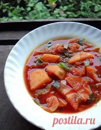 Как приготовить борщ с грибами и курицей - рецепт, ингредиенты и фотографии