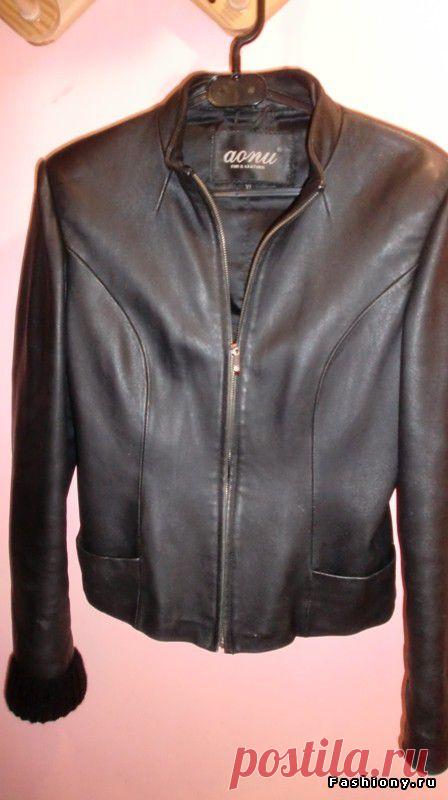 Переделка старой кожаной куртки / переделка одежды из старой в стильную