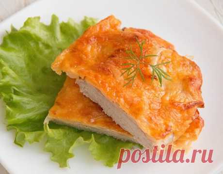 Шницель под сырной корочкой
