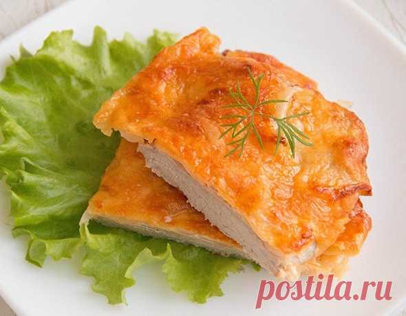 Шницель под сырной корочкой