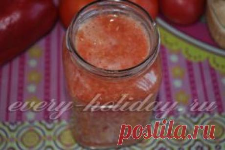 Аджика с хреном и болгарским перцем