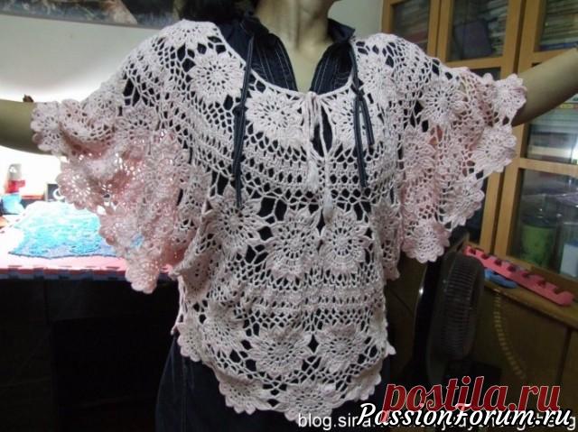 Вязание крючком от китайской мастерицы | Женская одежда крючком. Схемы и описание