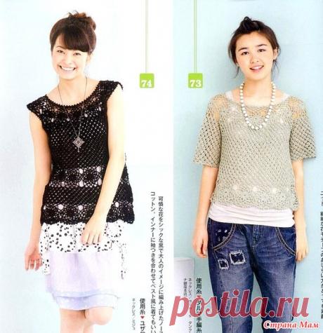 Розовый лотос. Ажурная кофточка на лето. - Все в ажуре... (вязание крючком) - Страна Мам