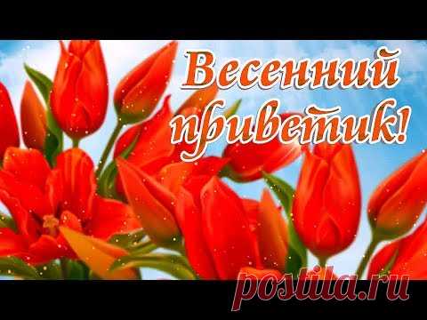 Весенний приветик. Видео открытка * МУЗыкальный подарОК