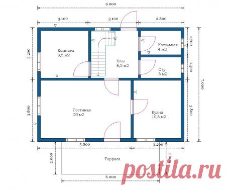 Брусовой дом Б-05