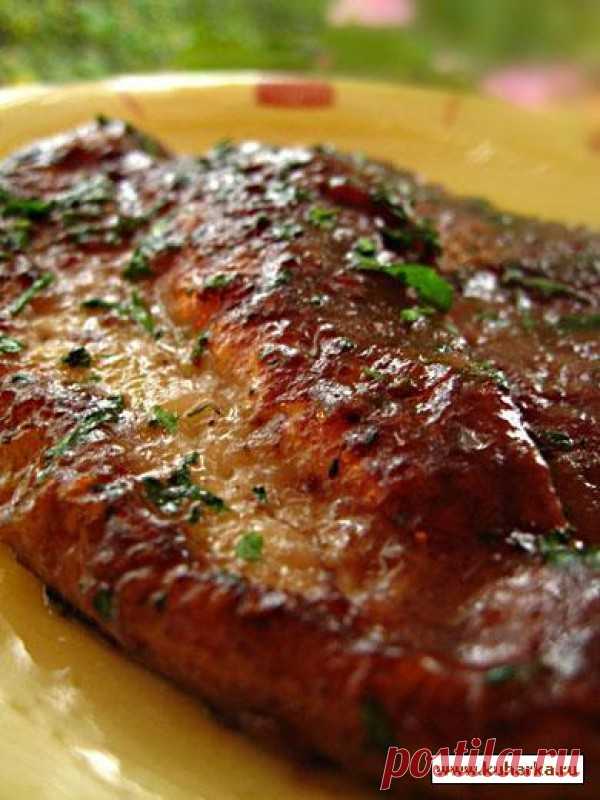 Рецепт: Эскалопы в красном вине