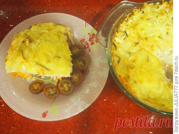 Рыба, запеченная с овощами под сырной корочкой. Пошаговый рецепт и фото
