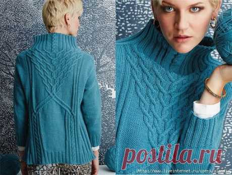 Пуловер Vogue Knitting. Fall 2014



Пуловер с воротником стойка, связанный сверху вниз, и с большим центральным узором коса.
Показать полностью…