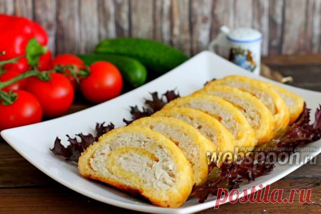 Куриный рулет в духовке рецепт с фото, как приготовить рулет из курицы в духовке на Webspoon.ru