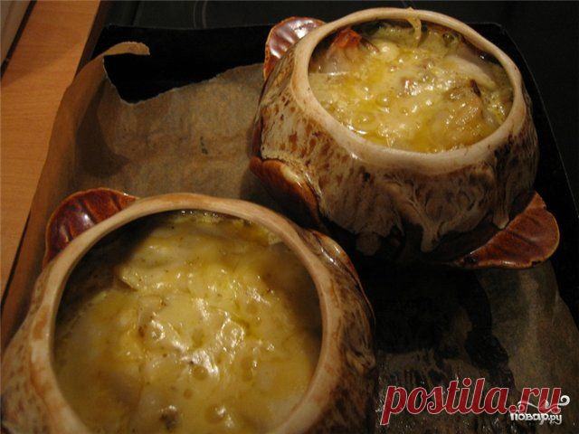 Фарш в горшочках.