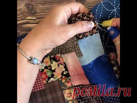 Клатч в стиле боро. Собираем комплект в одном стиле