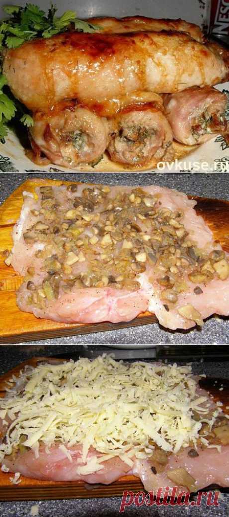 Рулетики из куриного филе - Простые рецепты Овкусе.ру