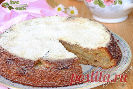 Постная шарлотка с яблоками без яиц - рецепт с фото и ВИДЕО. Пирог шарлотка с яблоками без кефира