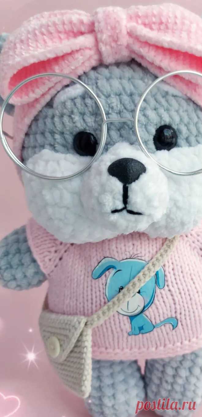 PDF Собачка Сиба Ину Лалафанфан крючком. FREE crochet pattern; Аmigurumi animal patterns. Амигуруми схемы и описания на русском. Вязаные игрушки и поделки своими руками #amimore - плюшевая собака из ТикТока, пёс, собачка Lalafanfan из плюшевой пряжи, щенок, пёсик.
