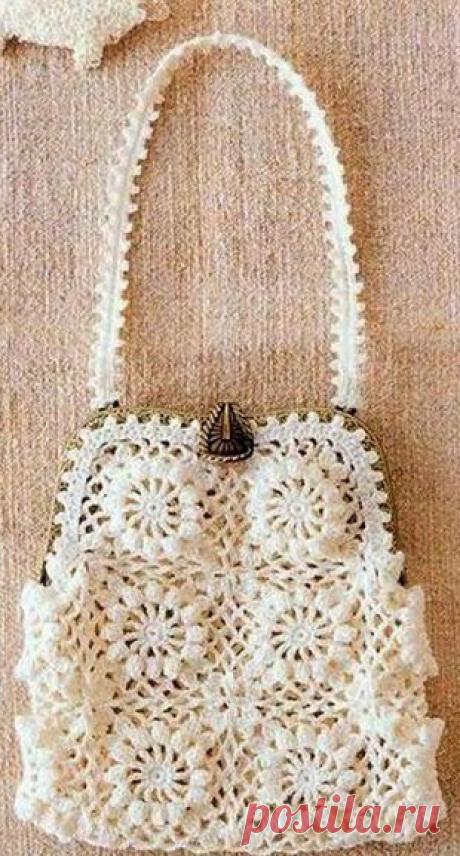 Сумка из квадратных мотивов