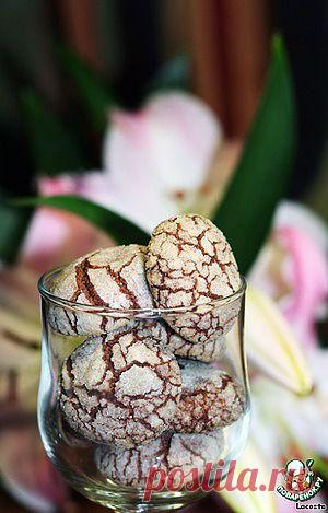 Печенье "Шоколадно-ореховые трещинки" - кулинарный рецепт