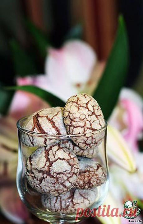 Печенье &quot;Шоколадно-ореховые трещинки&quot; - кулинарный рецепт