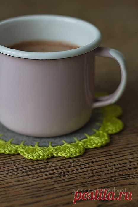 Подставки под кружки из фетра и вязания крючком (Diy) / Блог им. Rozita / "Вторая улица" - мода и интерьер своими руками!