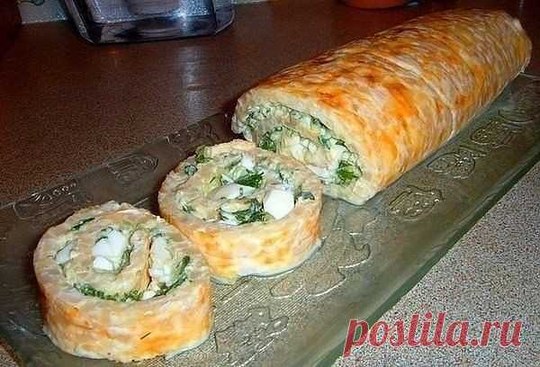 Нежный рулет для любителей кальмаров - рецепт и способ приготовления, ингридиенты | sloosh