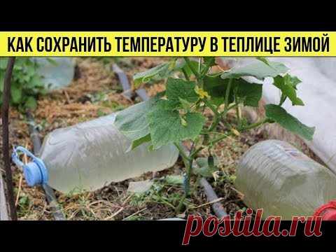 Как ЛЕГКО и ПРОСТО сохранить температуру зимой в неотапливаемой ТЕПЛИЦЕ Дачные Советы - YouTube